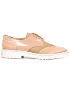 Giuseppe Zanotti Design Embellished Panelled Lace-up Shoes - Nude &