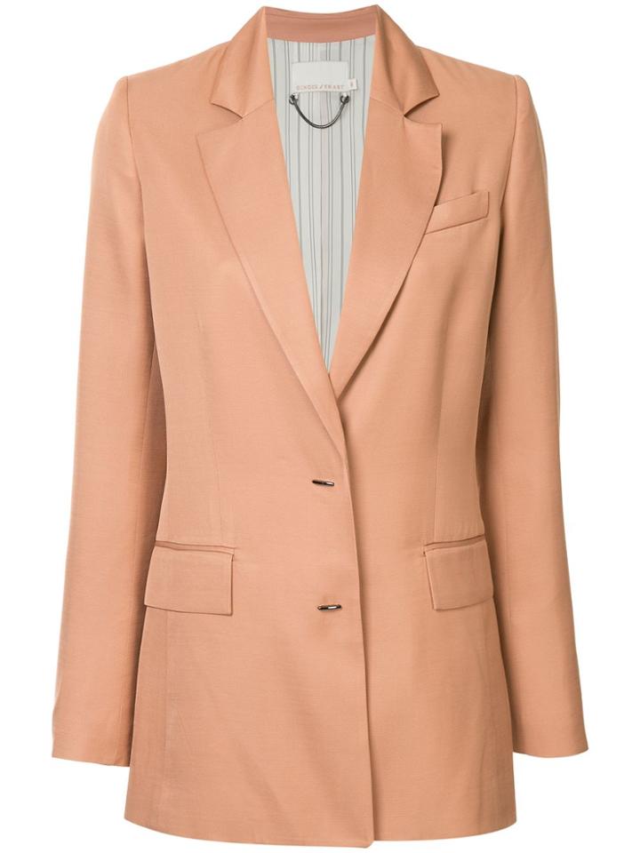 Ginger & Smart Merge Single Breasted Blazer - Pink & Purple