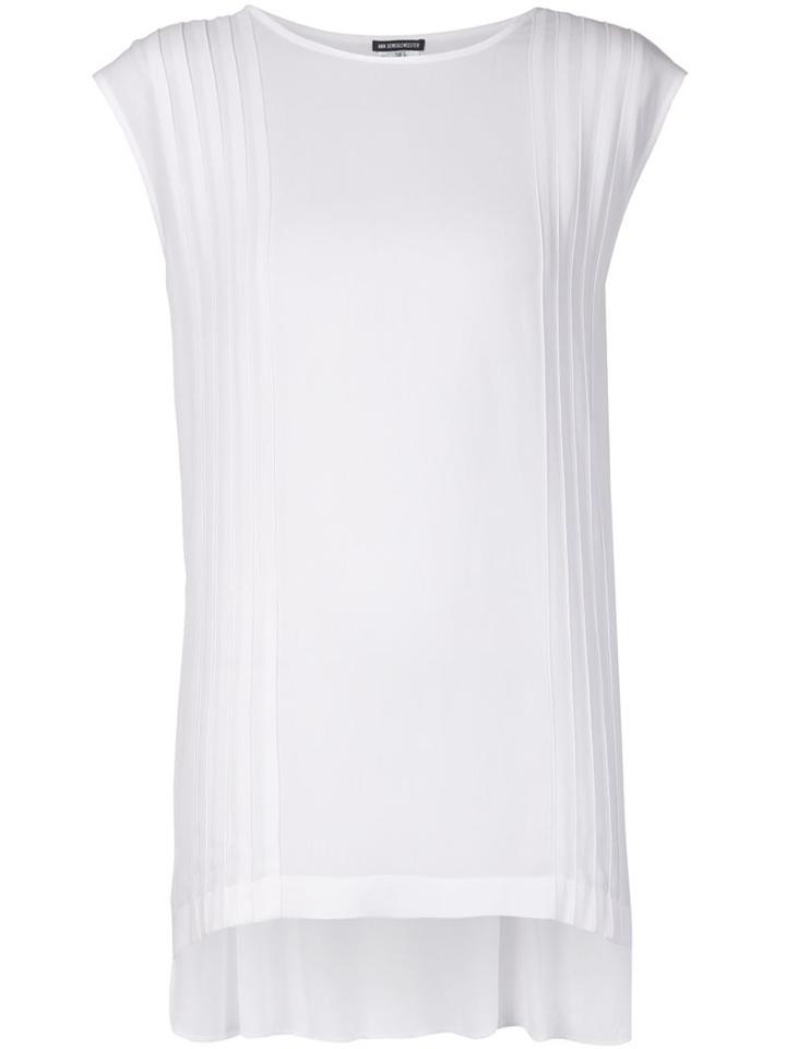 Ann Demeulemeester Asymmetric Pleated Tank