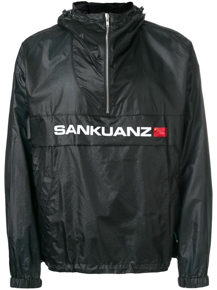 Sankuanz Logo Half Zip Jacket - Black