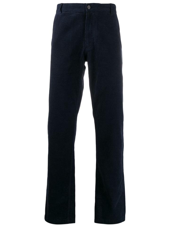 Universal Works Velvet Corduroy Trousers - Blue