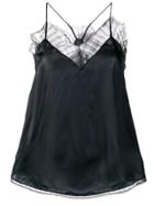 Iro Lace Trim Camisole - Black