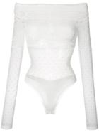 Faith Connexion Lace Off-the-shoulder Top - White