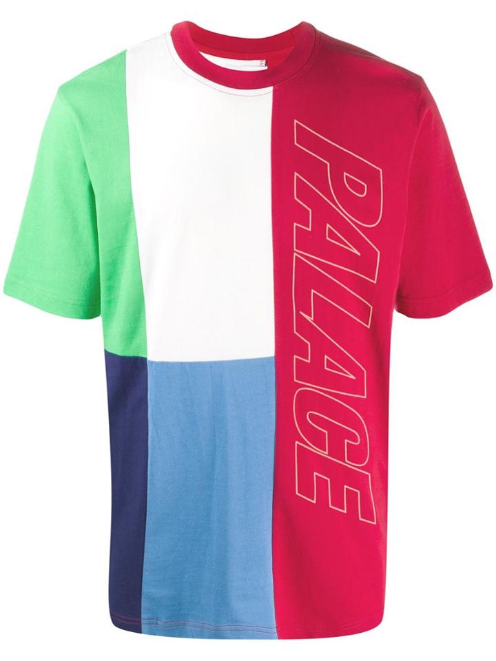 Palace Flaggin Colour Block T-shirt - Red