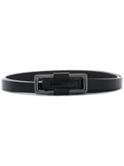 Max Mara Slim Leather Belt - Black