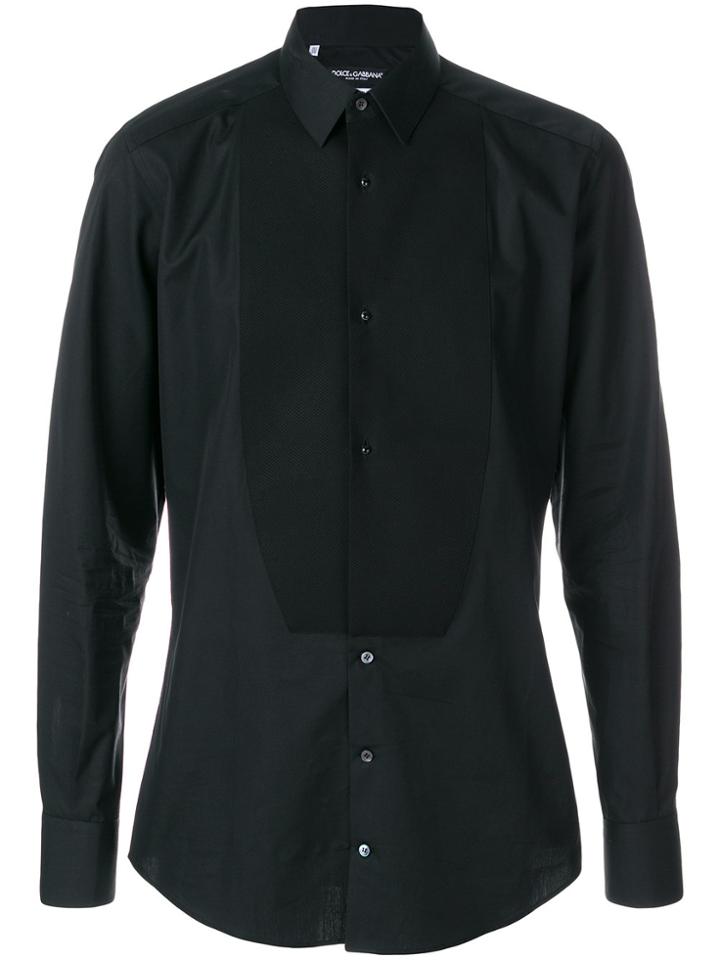 Dolce & Gabbana Bib Shirt - Black