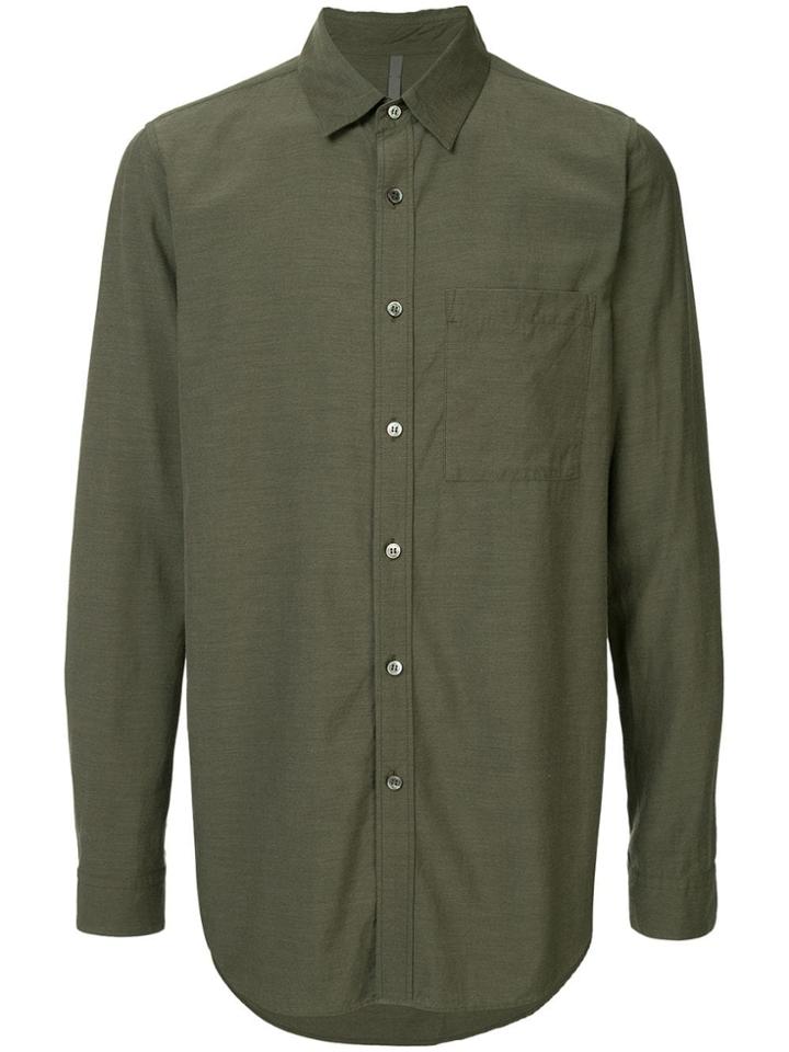 Kazuyuki Kumagai Patch Pocket Shirt - Green