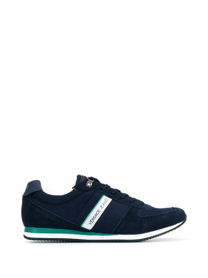 Versace Jeans Panelled Sneakers - Blue
