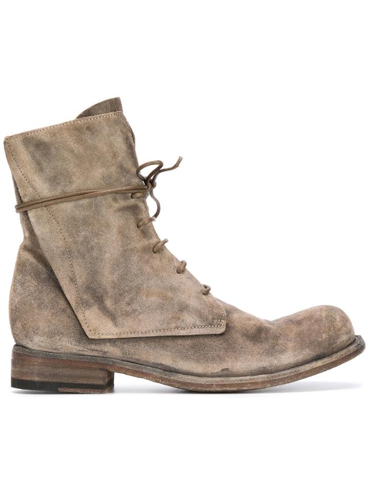 Officine Creative Hubble Lace Up Boots - Neutrals