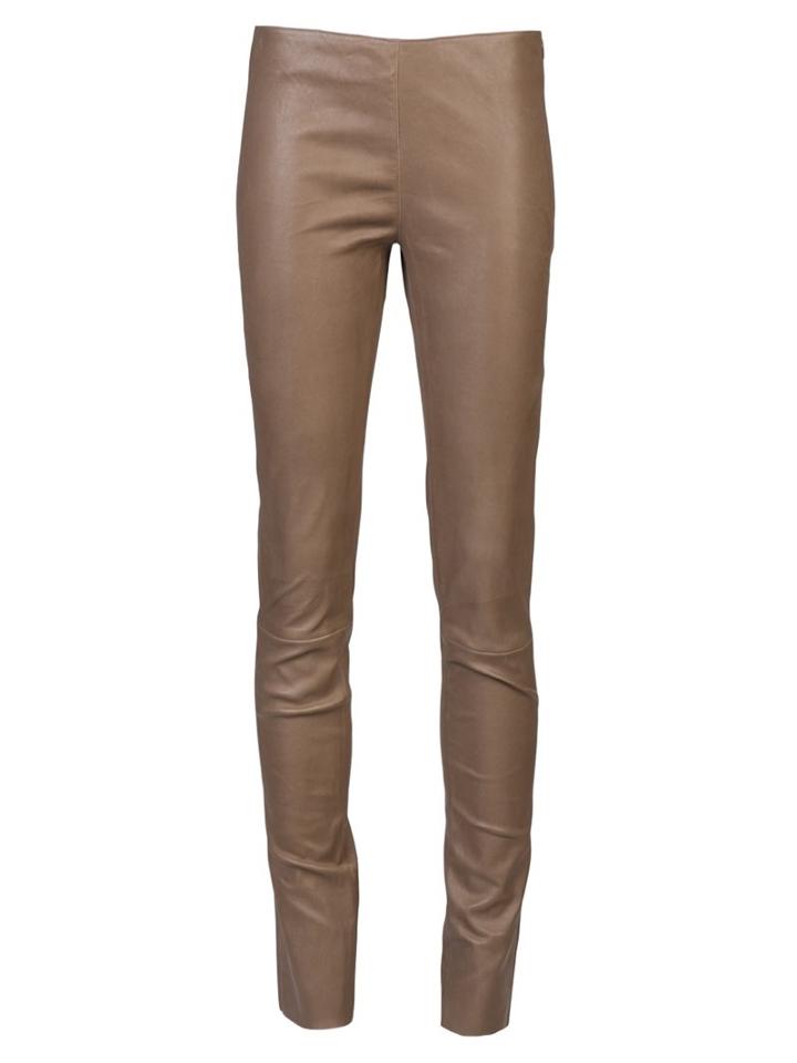 Drome Skinny Leather Trouser, Women's, Size: Large, Brown, Leather