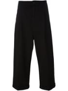 Henrik Vibskov 'stay' Cropped Trousers, Men's, Size: Medium, Black, Cotton/spandex/elastane