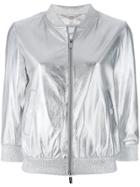 Blugirl Shiny Bomber Jacket - Metallic