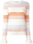 Stella Mccartney Ruffled Cuff Jumper - Neutrals