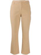 Theory Tailored Cropped Trousers - Neutrals