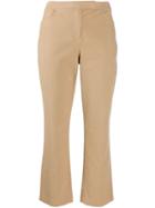Theory Tailored Cropped Trousers - Neutrals
