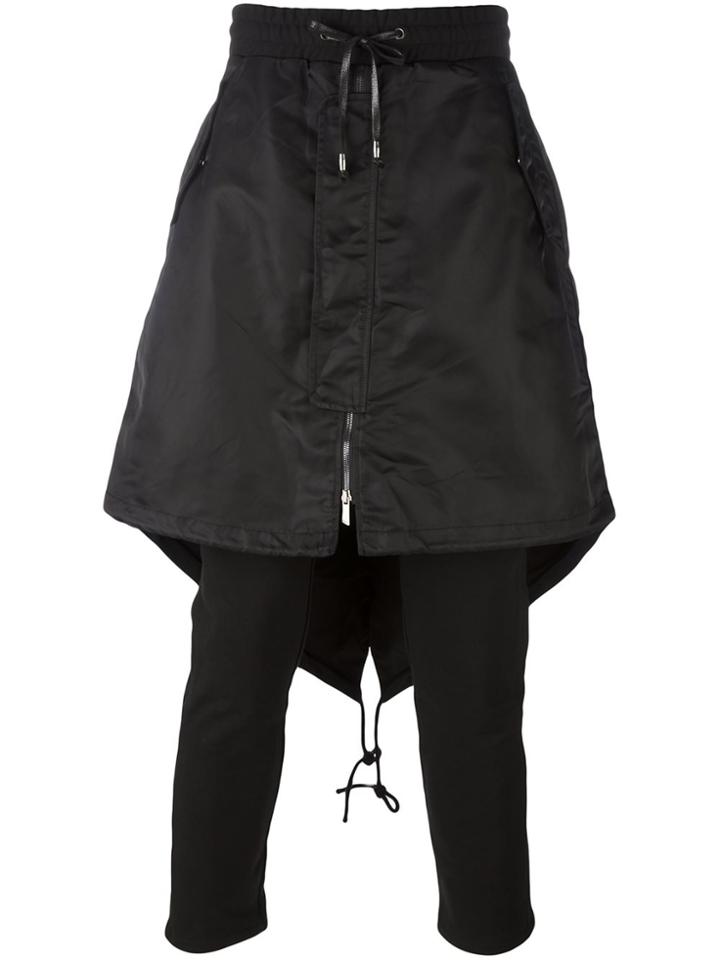 D.gnak Layered Fish Tail Pants - Black