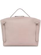 Jil Sander - Square Single Handle Tote - Women - Leather - One Size, Women's, Nude/neutrals, Leather