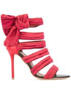 Malone Souliers By Roy Luwolt Strappy Stiletto Sandals - Red