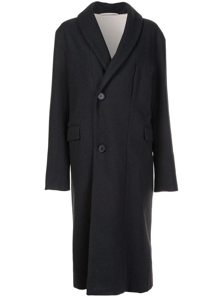 Lemaire Double Breasted Coat, Women's, Size: 38, Grey, Yak