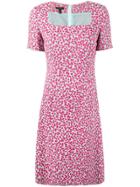 Escada Floral Print Dress - Blue