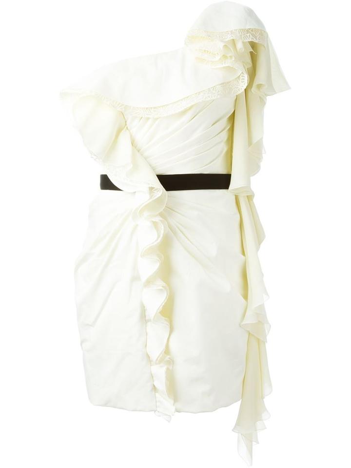 Daniele Carlotta Ruffled One Shoulder Dress