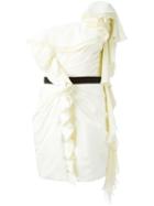 Daniele Carlotta Ruffled One Shoulder Dress