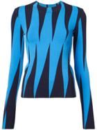 Oscar De La Renta Patterned Sweater - Blue