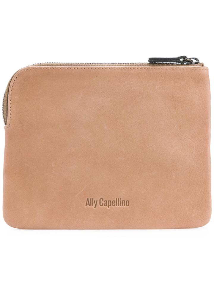Ally Capellino Jan Top Zip Wallet - Nude & Neutrals