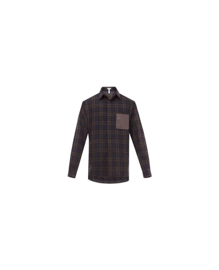 Loewe Loewe - Plaid Wool Blend Overshirt 22972 - Unavailable