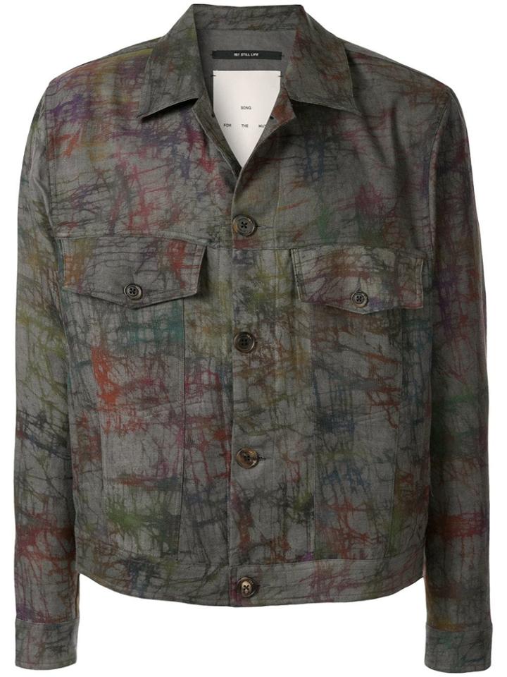 Song For The Mute Tie-dye Denim Jacket - Multicolour