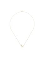 Andrea Fohrman Mini Crescent Diamond Necklace - Yellow Gold