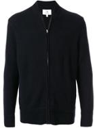 Ck Calvin Klein Cashmere Zip-up Cardigan - Black