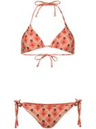 Islang All-over Print Bikini Set - Yellow & Orange
