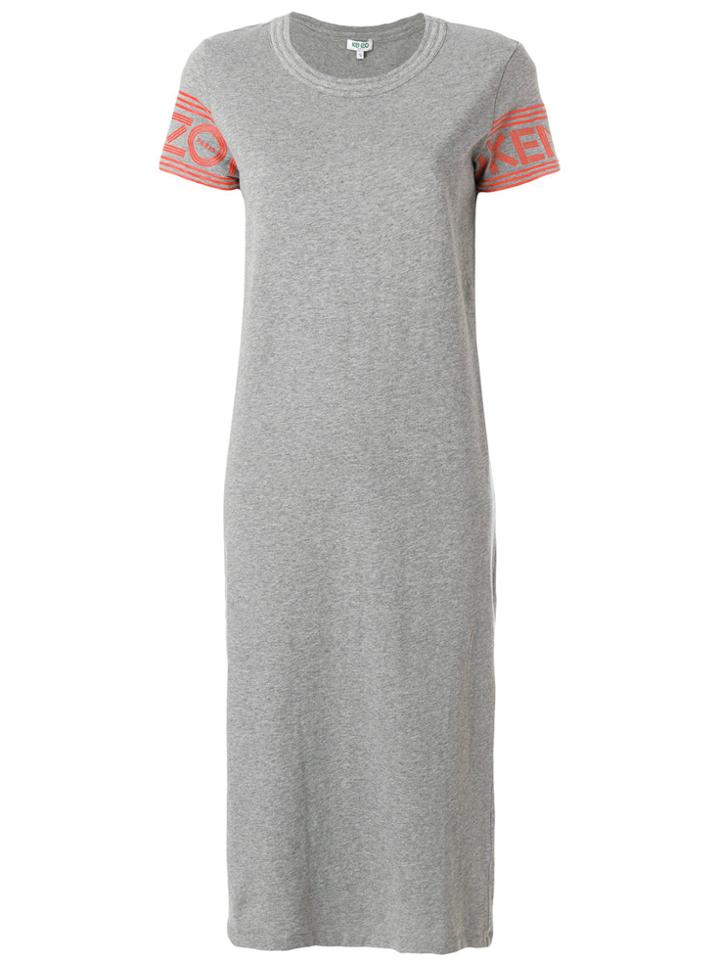 Kenzo Kenzo Logo Midi Dress - Grey
