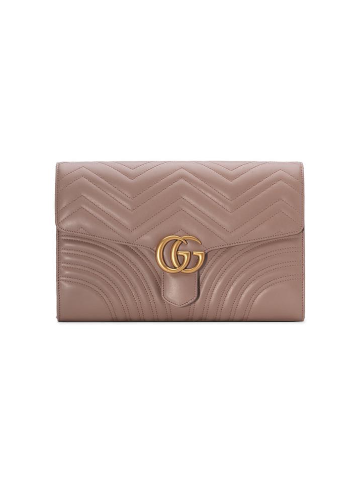 Gucci Gg Marmont Clutch - Pink & Purple