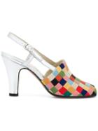 Salvatore Ferragamo Patchwork Design Sandals - Multicolour