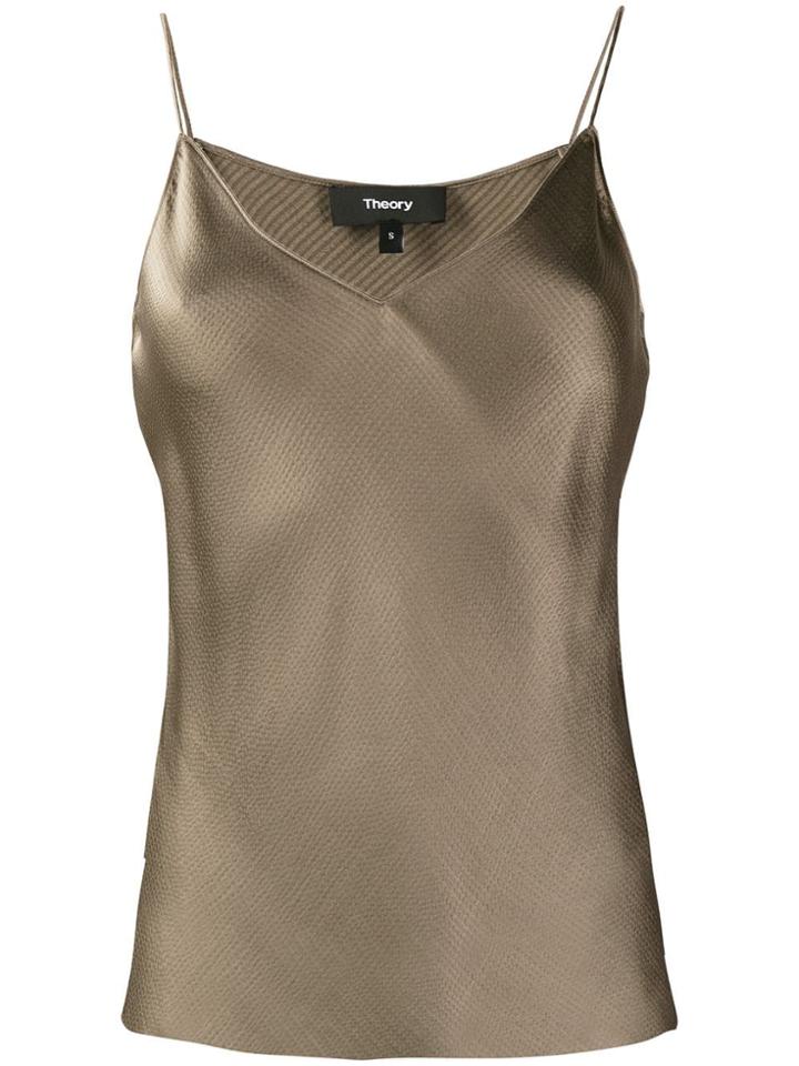 Theory Satin Camisole - Brown