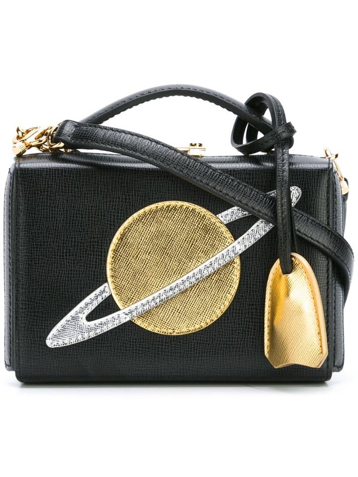 Mark Cross 'planet Cut Out' Clutch, Women's, Black