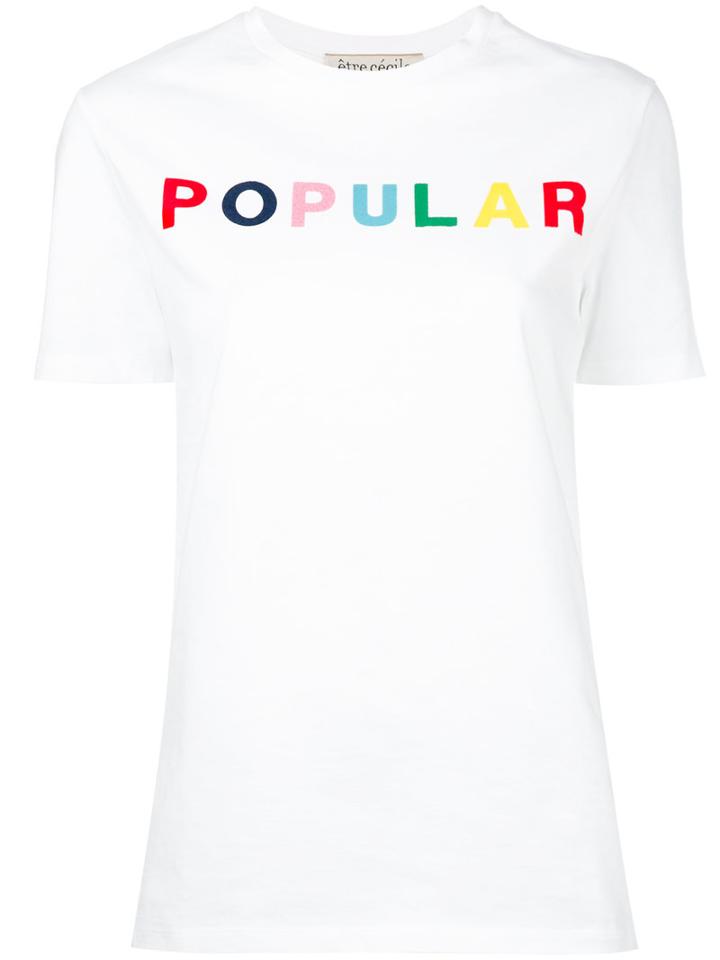 Être Cécile - 'popular' Print T-shirt - Women - Cotton - M, Women's, White, Cotton