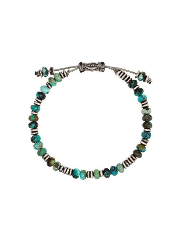 M. Cohen Templar Beaded Bracelet - Green