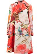 Comme Des Garçons Printed Coat - Multicolour