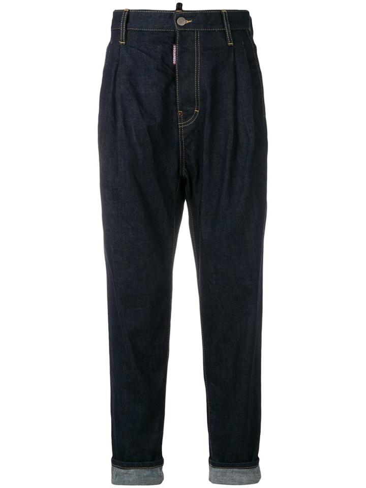 Dsquared2 High-waisted Tapered Jeans - Blue