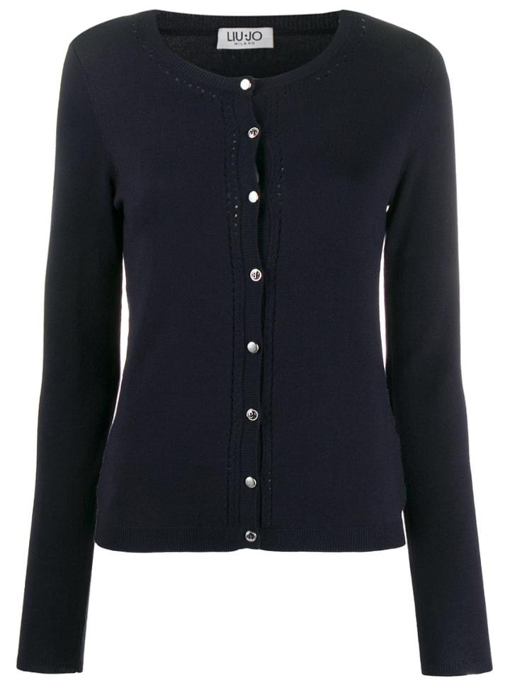 Liu Jo Classic Slim-fit Cardigan - Blue