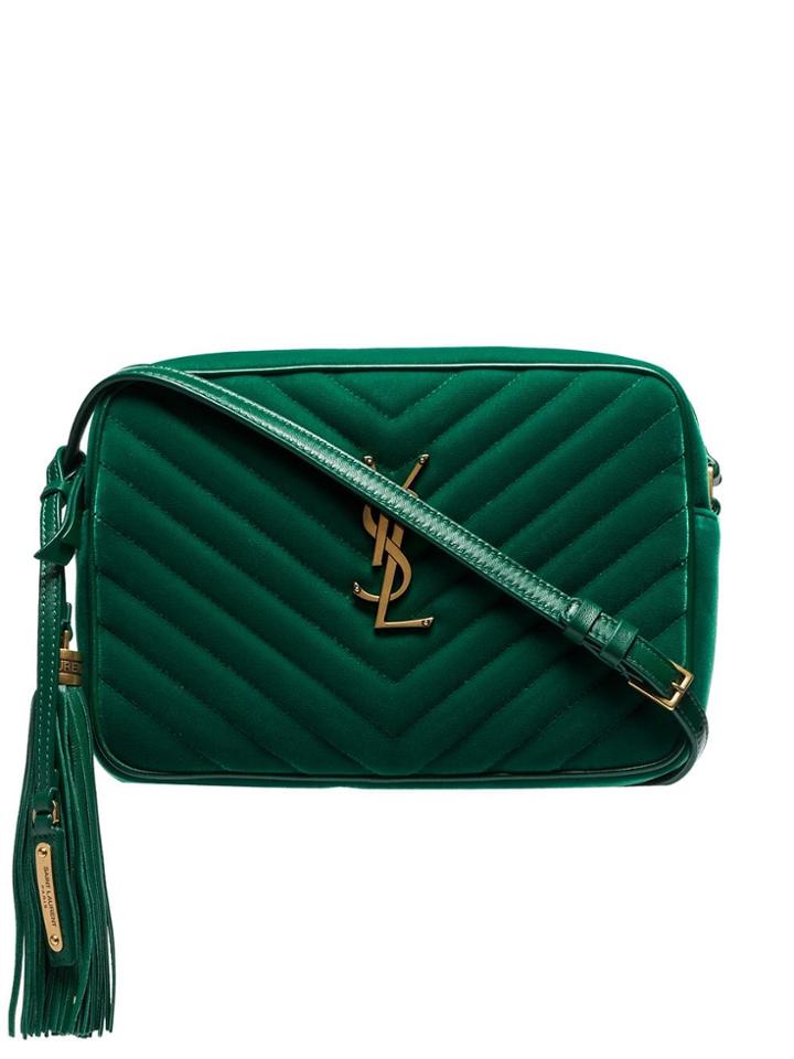 Saint Laurent Lou Quilted Camera Bag - Green