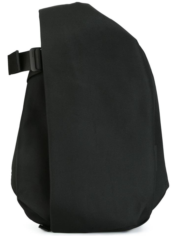 Côte & Ciel Medium Flat Front Backpack - Black