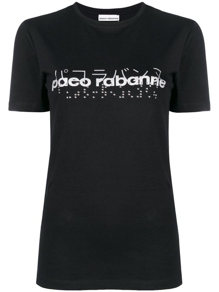 Paco Rabanne Front Logo T-shirt - Black