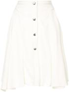 Giambattista Valli Asymmetric A-line Skirt - White