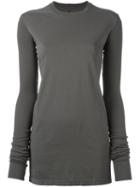 Rick Owens Drkshdw Long-sleeve T-shirt, Women's, Size: Small, Brown, Cotton