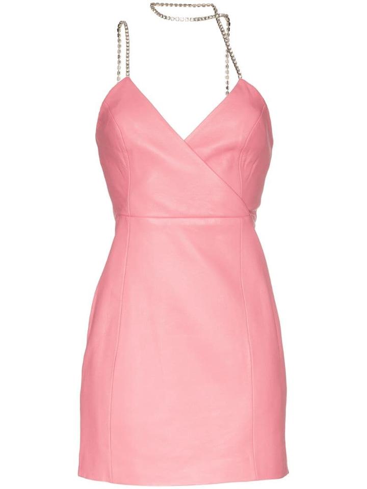 Area Crystal-embellished Strappy Mini Dress - Pink