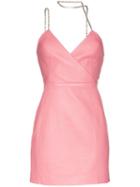 Area Crystal-embellished Strappy Mini Dress - Pink